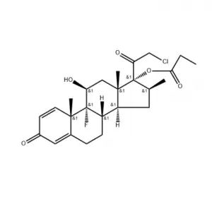 GMP Quality  Clobetasol propionate raw powder with safe delivery CAS 25122-46-7