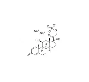 Pharmaceutical Raw Material Prednisolone Sodium Phosphate CAS 125-02-0